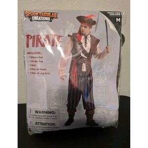 Spooktacular Creations Adult Unisex Mens Medium Pirate Costume Hat 5-piece New